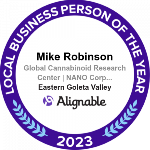 Mike Robinson, Cannabinoid Medicine Nanobles Alignable 2023 Businessperson of the year
