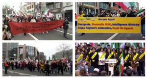 The rally coincided with the Iranian New Year, Nowruz, and was organized by the National Council of Resistance of Iran (NCRI). Participants urged the E.U. to adopt a decisive policy against the clerical regime’s terrorism, blackmail, and hostage-taking.
