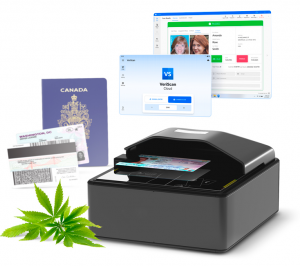 Detecting fake IDs at dispensaries using ID authentication software
