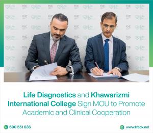 Hossam Fouad, CEO of Life Diagnostics and Dr. Santosh Ray, the President of KIC