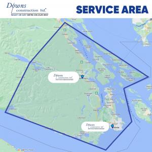 Downs Construction has two offices on Vancouver Island. One in Greater Victoria, and one in Duncan.