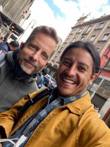 EDIson Ruiz while being directed on Mexico City on the set of Bardo