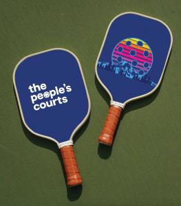 Pickleball Paddles from The People's Courts, a new social venue in Portland Oregon opening summer 2023
