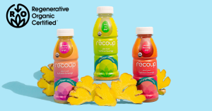 Image of Recoup Beverage with Regenerative Organic Certified logo