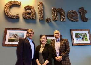 New executives Craig Stein, Laura Schaub & Joe Guthner at Cal.net headquarters