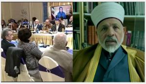 Sheikh Taissir Tamimi, Chief Islamic Judge of the Palestinian. What mullahs are doing in Iran has nothing to do with Islam. God has created all women and men equal. God also says there is no compulsion in religion. These are the ethics that MEK is following. 