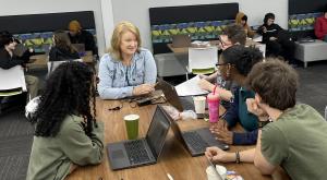 Marion County Acceleration Academies offers a cafe-style atmosphere where students can gather in small groups to study and get personalized support from licensed teachers