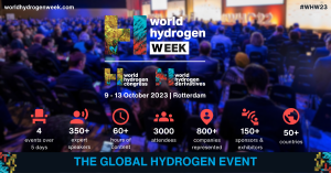 World Hydrogen Week combines 4 exclusive hydrogen focused events, attracting over 3,000 senior decision-makers from the sector with one main objective…to actively accelerate the commercial deployment of hydrogen and its derivatives projects towards a net-zero world.