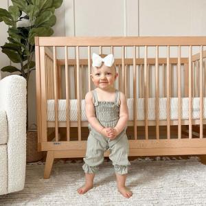 Earth Day dadada Baby Soho natural crib baby girl