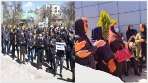 Teachers of the regime’s Social Security Organization in Ahvaz, the capital of Khuzestan in southwest Iran, were rallying on Wednesday and protesting high prices, poverty, corruption,  poor living conditions, and officials’ refusal to address their demands.