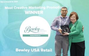 Ambarish Patel, Owner of Bewley Irish Imports, and FaithAnn Bailes, Conference and Content Manager at Questex, LLC.