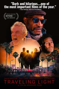 Official poster for Bernard Rose's new feature, "Traveling Light" features images of the film's stars Tony Todd, Stephen Dorff, Danny Huston, Olivia D'Abo and Matthew Jacobs against a backdrop of Los Angeles' city.
