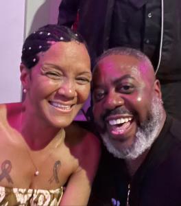Vh1 Love and Hip Hop's Mama Jones and Ivan D. Ray at listening session