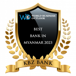 KBZ Bank Awards Logo in Myanmar