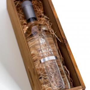 Our premium bottled Zamzam water comes in a stylish wooden box, making it the perfect choice for special occasions or as a gift.