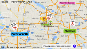 Paws Pooper Scoopers Pet waste removal map
