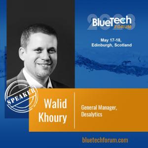 Walid Khoury to speak at the BlueTech Forum in Edinburgh