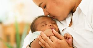 A mother and infant