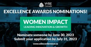 2023 WBE Canada National Conference Nominations Banner