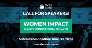 2023 WBE Canada National Conference Call for Speakers