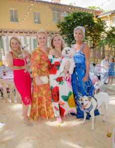 Moms & Pups "Bark & Brunch" Honorees and Co Chairs Honorees Jeri Caprio, Zoe Lanham, and Co Chairs Marcia Mithun, Heather Ronan