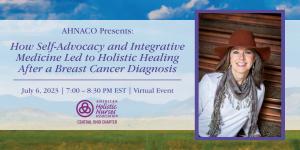 Erika will be presenting a lecture at the July 6th meeting of the Central Ohio chapter of the American Holistic Nurses Association and their partnership with the nursing program at Capital University in Bexley, Ohio.