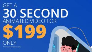 30 Second animated video for $199 only!