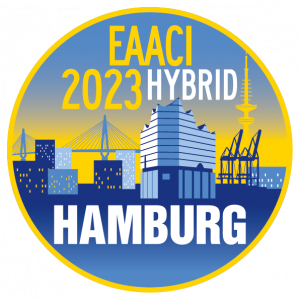 Logo for European Academy of Allergy and Clinical Immunology (EAACI) Hybrid Congress 2023, in Hamburg, Germany