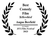An award to Angus Benfield for Best Comedy Film "Yellow Bird" at LA IFS