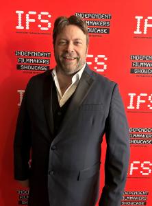 Angus Benfield on the red carpet at the LA IFS Festival