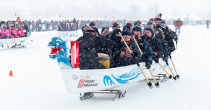 American Team Ice Dragon Boating in Ottawa Ontario Canada
