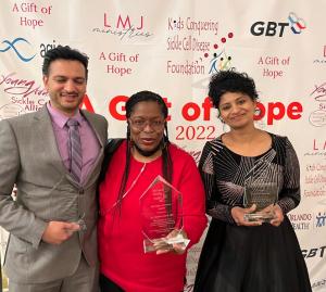 Dr. Zamip Patel, medical doctor in Orlando, Florida, honored with Champion of Impact Award by the Kids Conquering Sickle Cell Disease Foundation