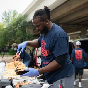 Mike James Serves the Homeless