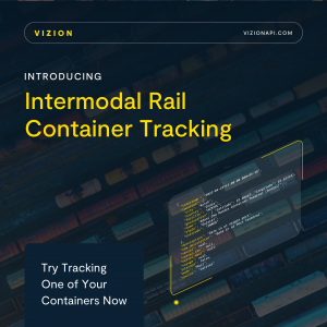 Use Vizion for Intermodal Rail Tracking.