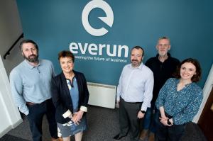 Pictured (L-R) are Ross Moffett, Sales & Business Development Director, Everun; Grainne McVeigh, Director of Advanced Manufacturing & Engineering, Invest NI; Michael Thompson, Managing Director, Everun; Ian Hutchinson, Head of operations, Everun and Eimea