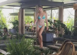 SeaSweepers Promotional Swimwear on model at MILA Miami for Miami Swim Week