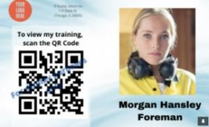 Training badges allow anyone to view people's training at any time using the QR code Reader. It can expand the ability for people to track training without paper.