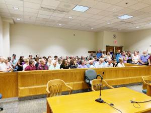 More than 100 Schara supporters packed the courtroom for a crucial hearing in Schara v. Ascension Health et al.