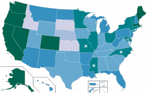 Map of US State Cannabis Laws