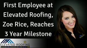 Zoe Rice Three Years At Elevated Roofing Headshot