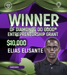 Winner Diamonds Do Good Grant 2023 - Elias Elisante