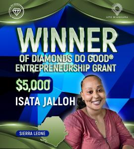Winner Diamonds Do Good Grant 2023 - Isata Jalloh