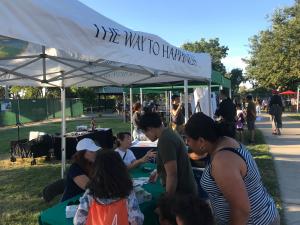 2)	The Sacramento chapter of The Way to Happiness Foundation joined community groups for a successful National Night Out at Pasa Robla Park.