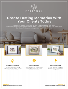 Personal Closing Gifts for real Estate & mortgage agents & brokers