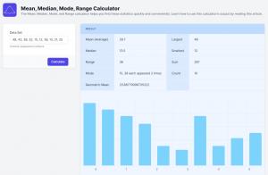 Mean, Median, Mode, Range Calculator