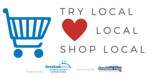 Gresham Area Try Local First Logo