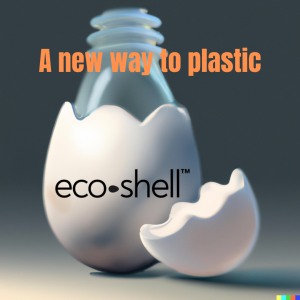 AI image of bottle emerging from eggshell