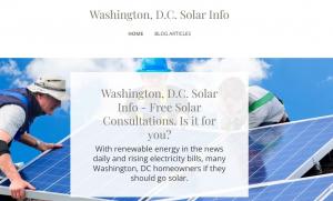 Washington DC Solar Info provides free consultations for those interested in going solar.