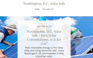 Washington DC Solar Info provides free consultations for those interested in going solar.