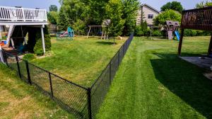 Black Vinyl-Coated Chain Link Fencing MN